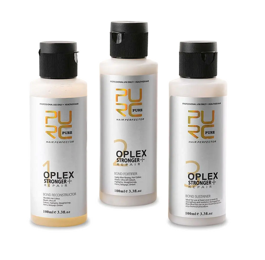 Purc Oplex Hair Perfector Stronger Repair Bond Reconstructor, Fortifier & Sustainer Trio