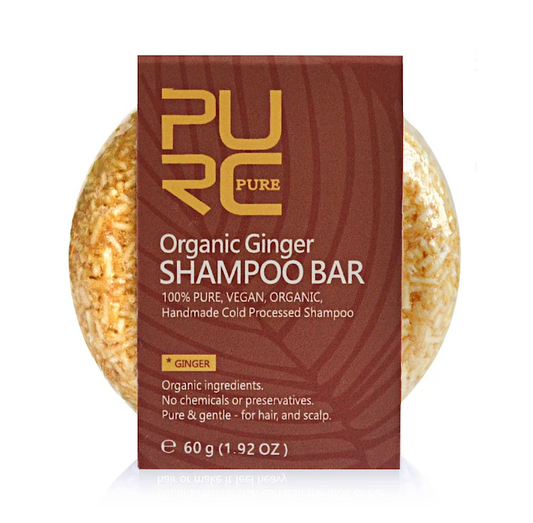 Purc Organic Ginger Shampoo Bar For Hair Growth 60g