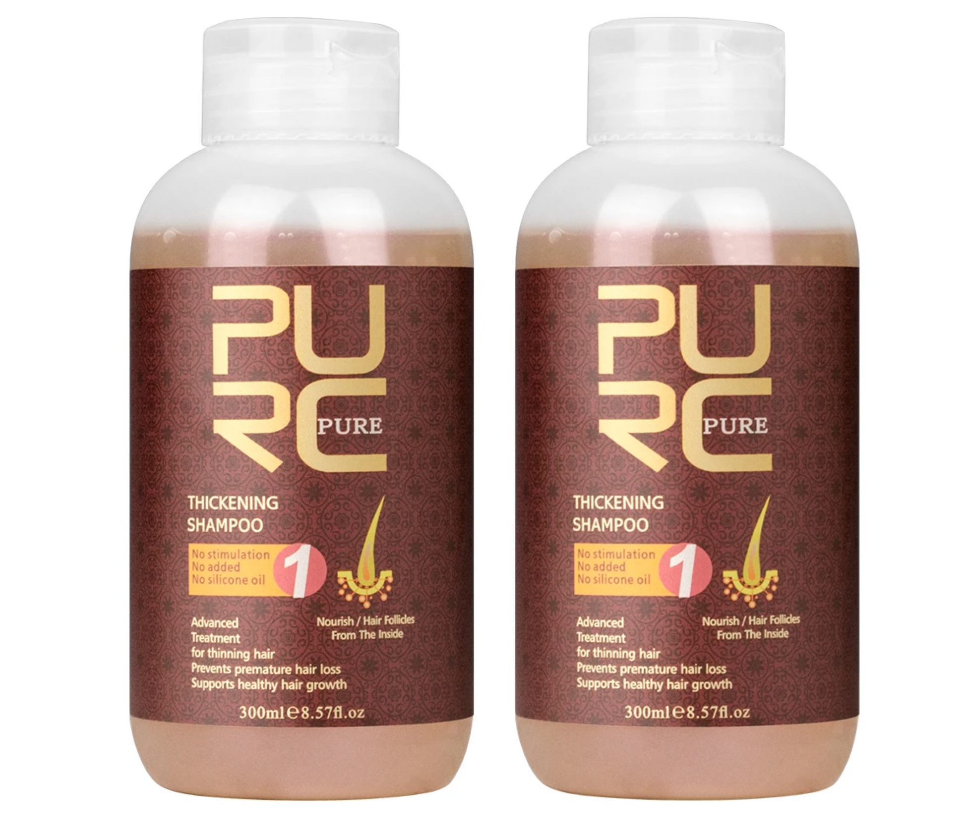 Purc Thickening Shampoo 300ml (2pc)