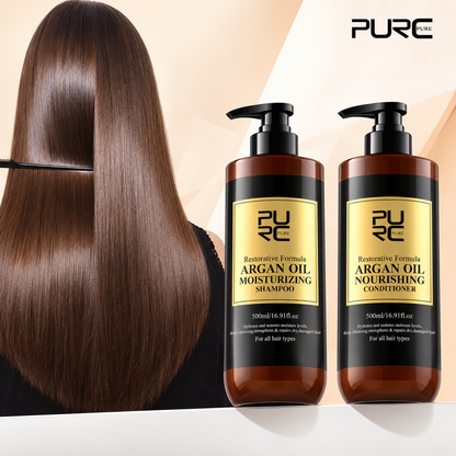 Purc Restorative Argan Oil Moisturizing Shampoo and Conditioner 500ml