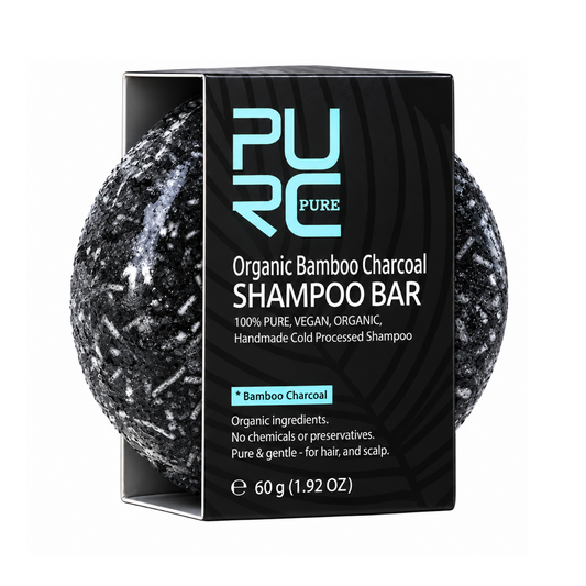 Purc Organic Pure Bamboo Charcoal Shampoo Bar 60g