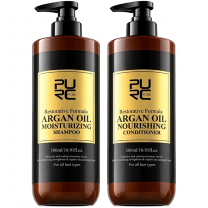 Purc Restorative Argan Oil Moisturizing Shampoo and Conditioner 500ml