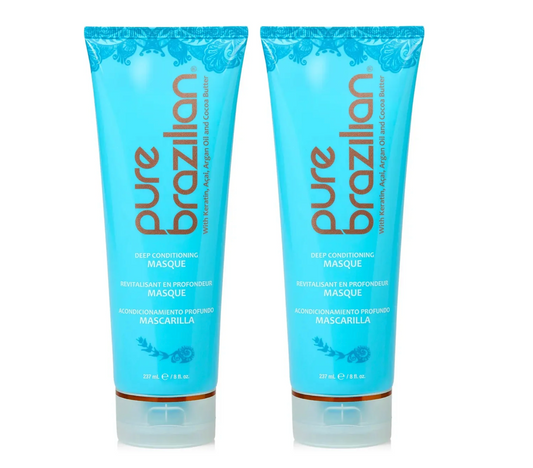 Pure Brazilian Deep Conditioning Keratin Masque 237ml (2pc)