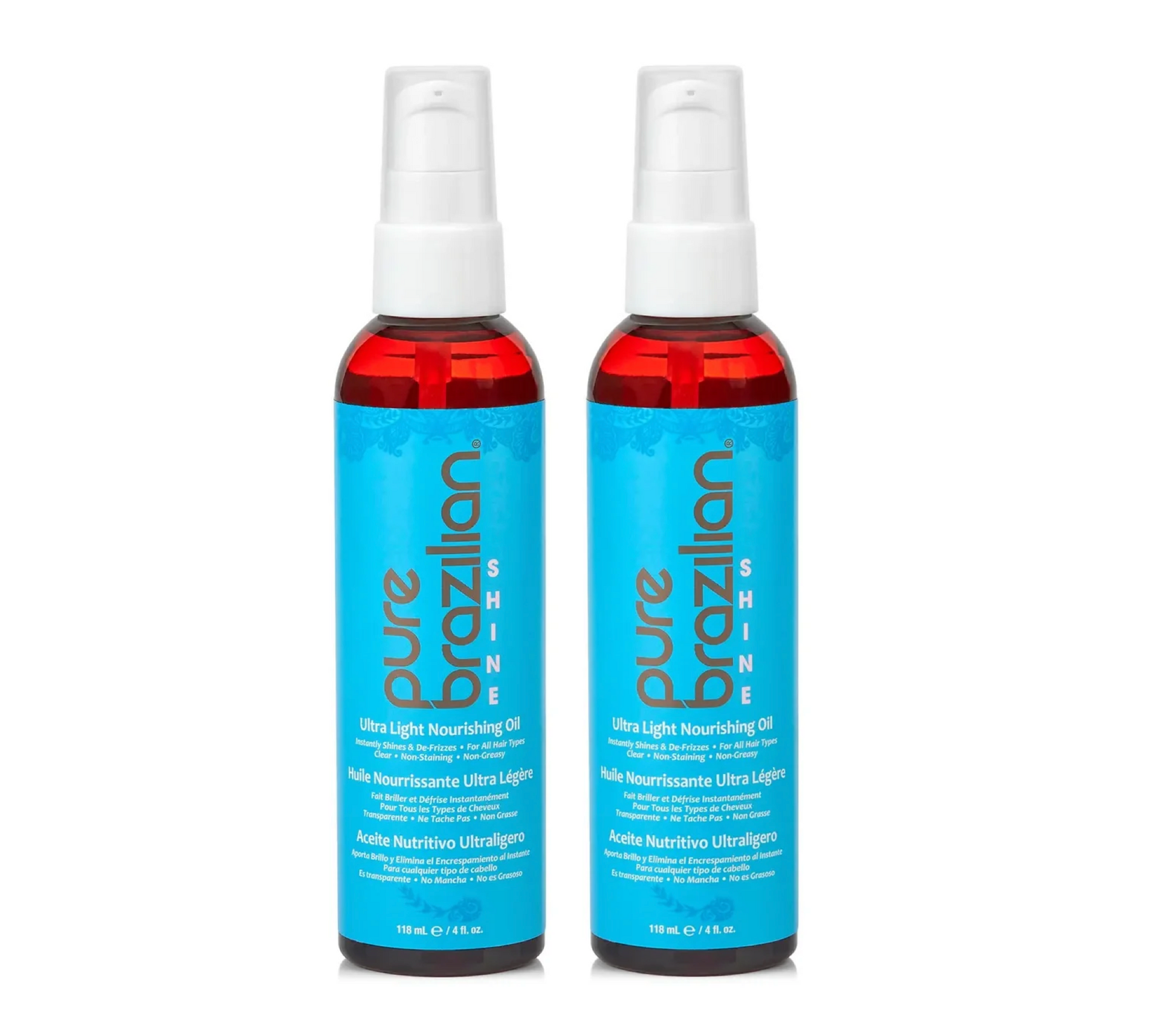 Pure Brazilian Shine Ultra Light Nourishing Oil 118ml (2pc)