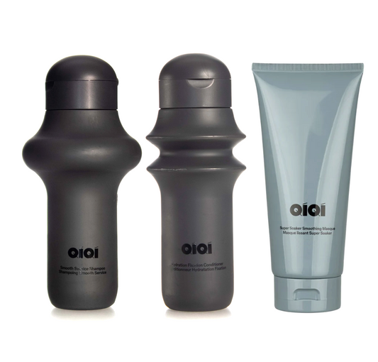 Qiqi Smooth Service Shampoo and Conditioner 75ml + Smoothing Masque Travel Kit (3pc)