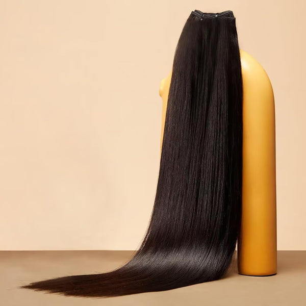 Raw Vietnamese Super Double Drawn Straight 100% Virgin Human Hair Bundles 100g