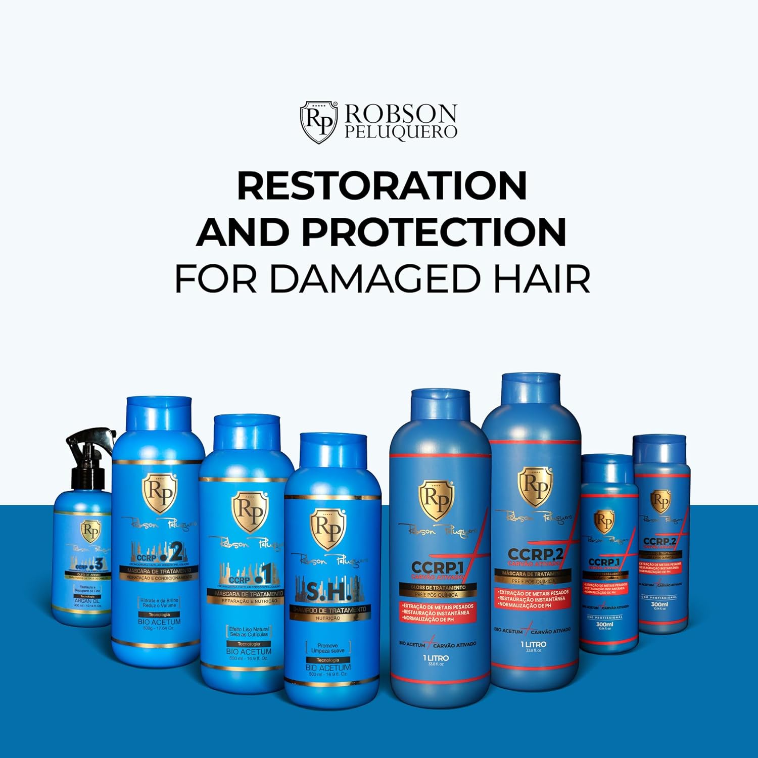 Robson Peluquero CCRP 4 Steps Professional Hair Reconstruction (4pc)