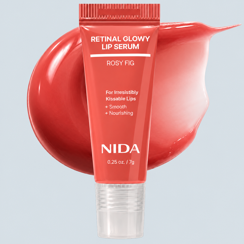NIDA Retinal Glowy Lip Serum Rosy Fig Nourishing & Smoothing 7g
