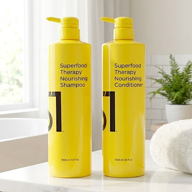 S1 Superfood Nourishing Shampoo and Conditioner 1000ml