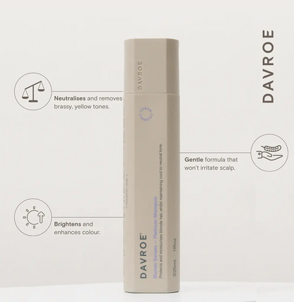 Davroe Blonde Senses Platinum Shampoo and Conditioner 1000ml