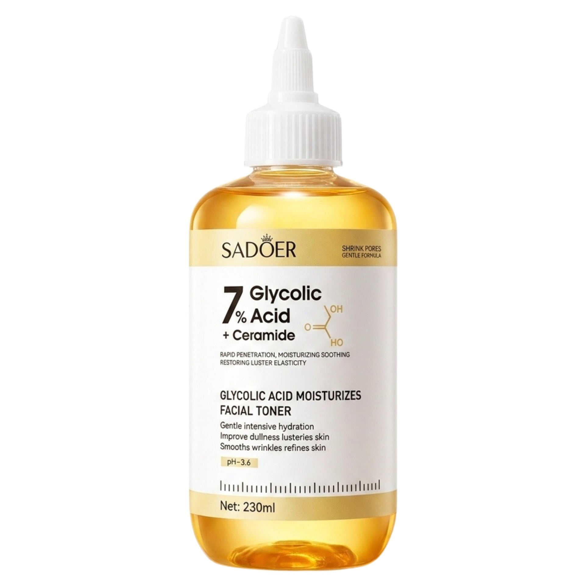 Sadoer Glycolic Acid 7% With Ceramide Facial Toning Solution 230ml