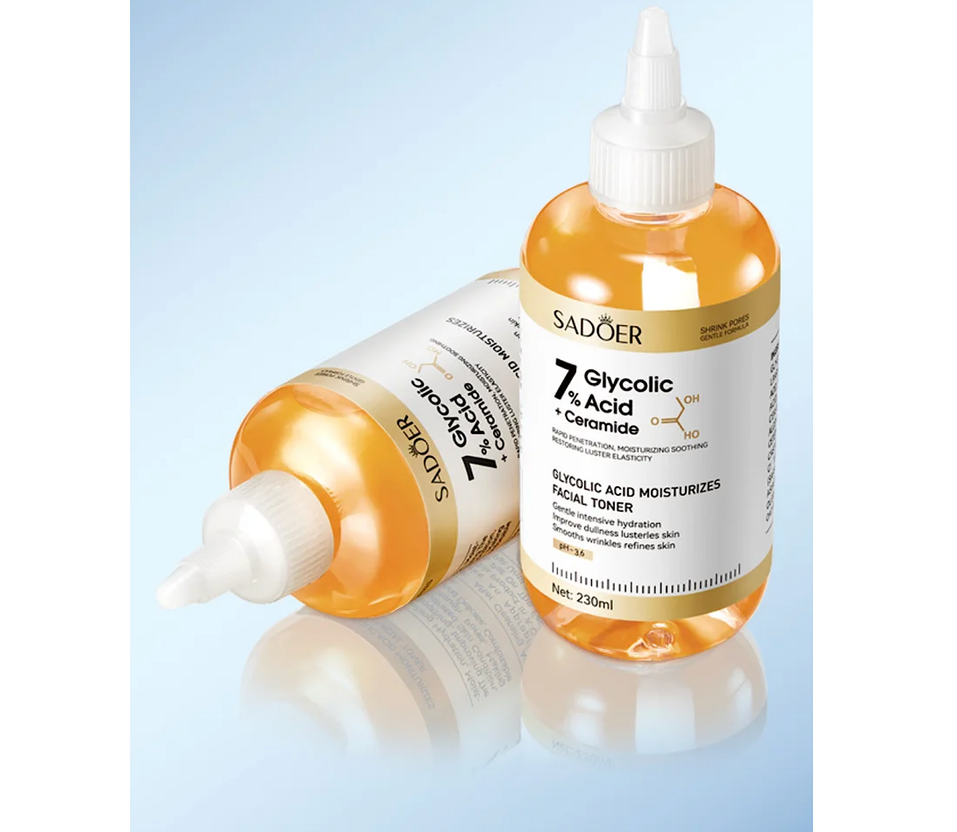 Sadoer Glycolic Acid 7% With Ceramide Facial Toning Solution 230ml