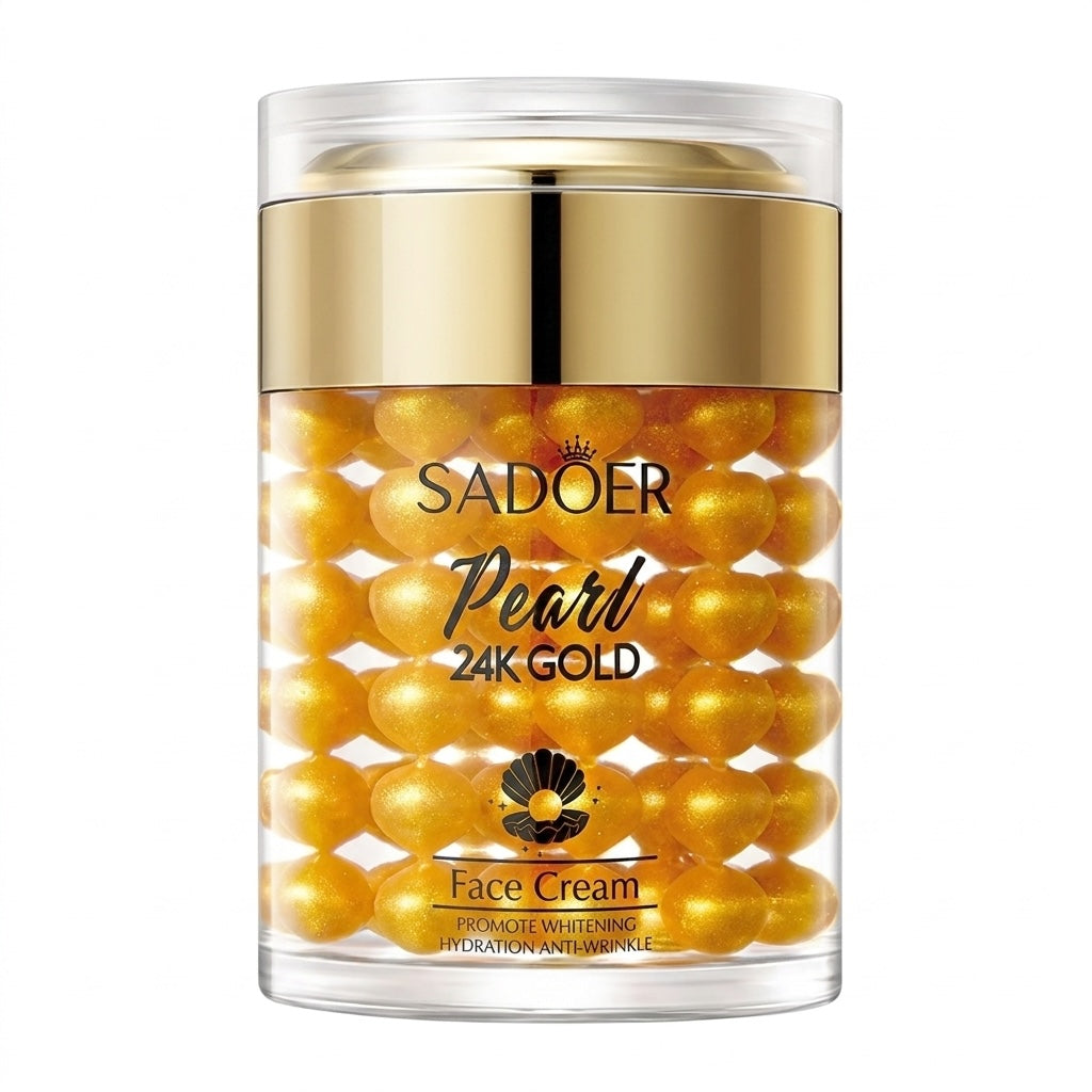 【新品】SADOER パール 24K ゴールド モイスチャライジングクリーム Sadoer Pearl 24K Gold Moisturising Face Cream 60g – Everything Keratin