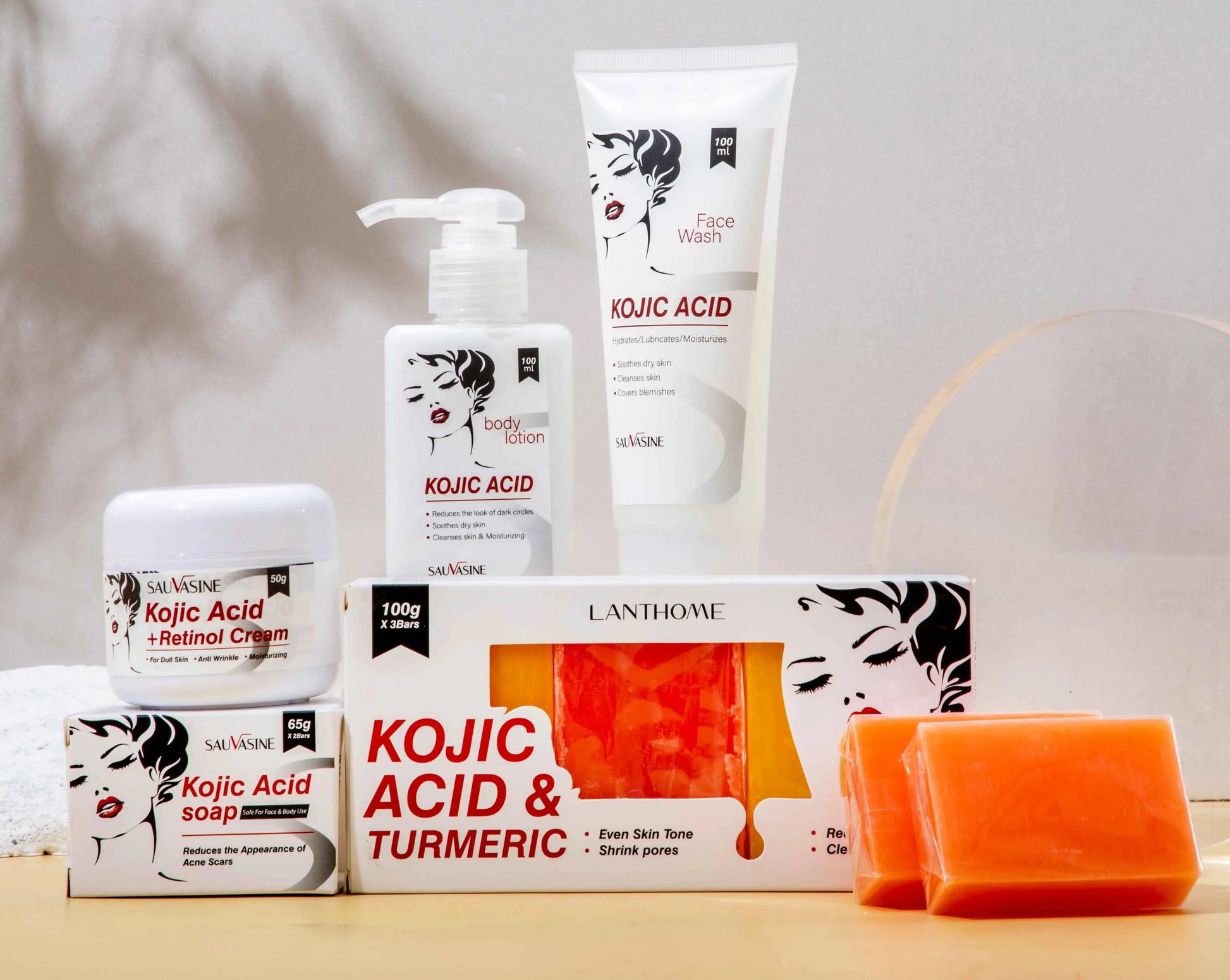 Sauvasine Kojic Whitening Skincare Pack