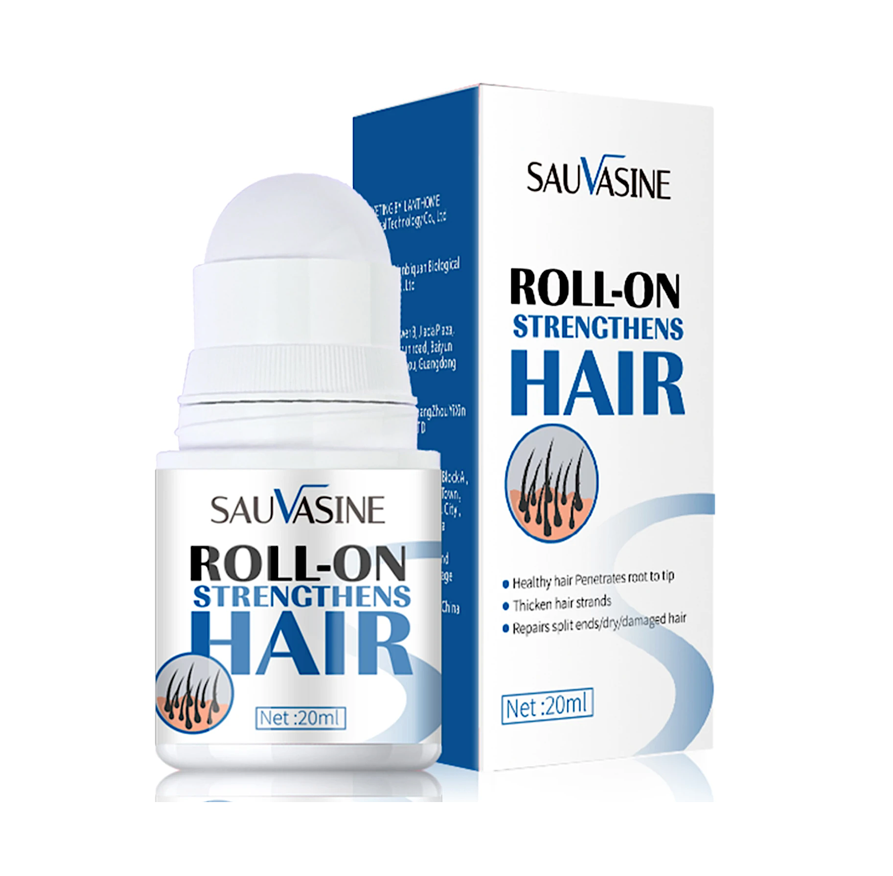 Sauvasine Roll On Strengthens Hair 20ml