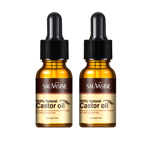 Sauvasine Natural Castor Oil Eyelash Growth 10ml (2pc)