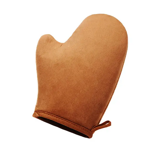 Self Tanning Mitt Glove Applicator Washable and Reusable 23cm x 17cm Brown