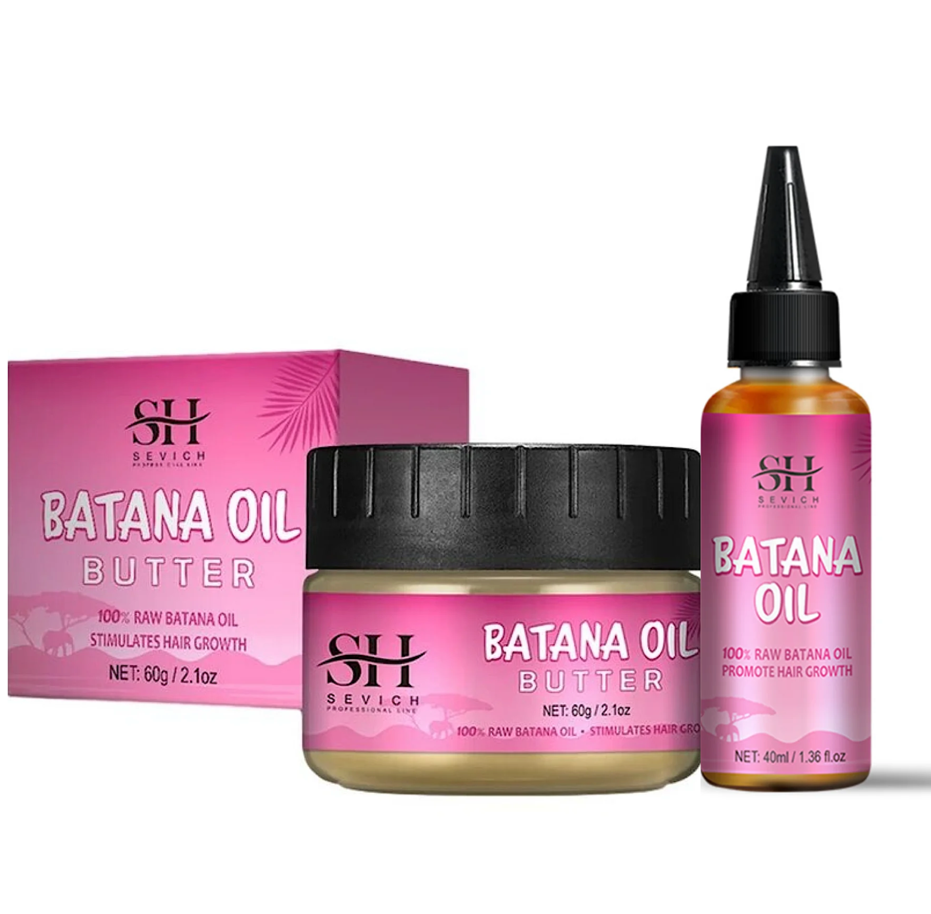 Sevich 100% Batana Hair Growth Hair Oil and Butter Duo