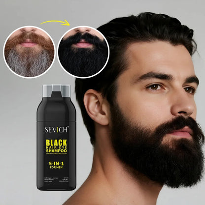 Sevich Black Hair Dye Shampoo 5 In 1 For Men 250ml