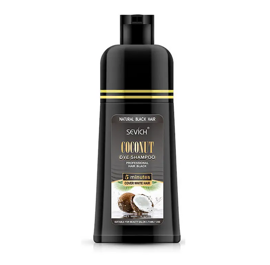 Sevich Natural Black Coconut Hair Dye Shampoo 500ml