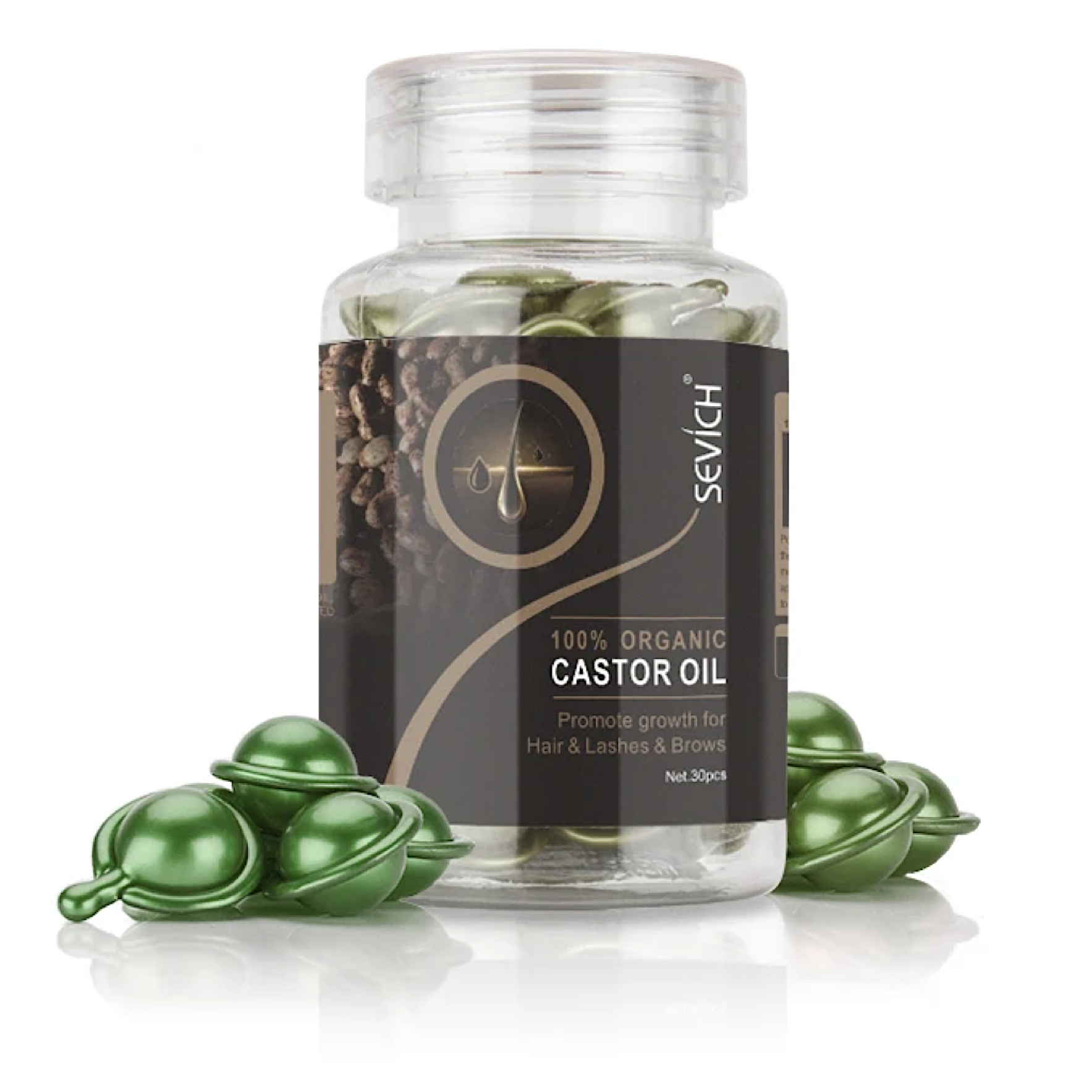 Sevich 100% Organic Castor Oil Hair Growth Capsule 30pcs