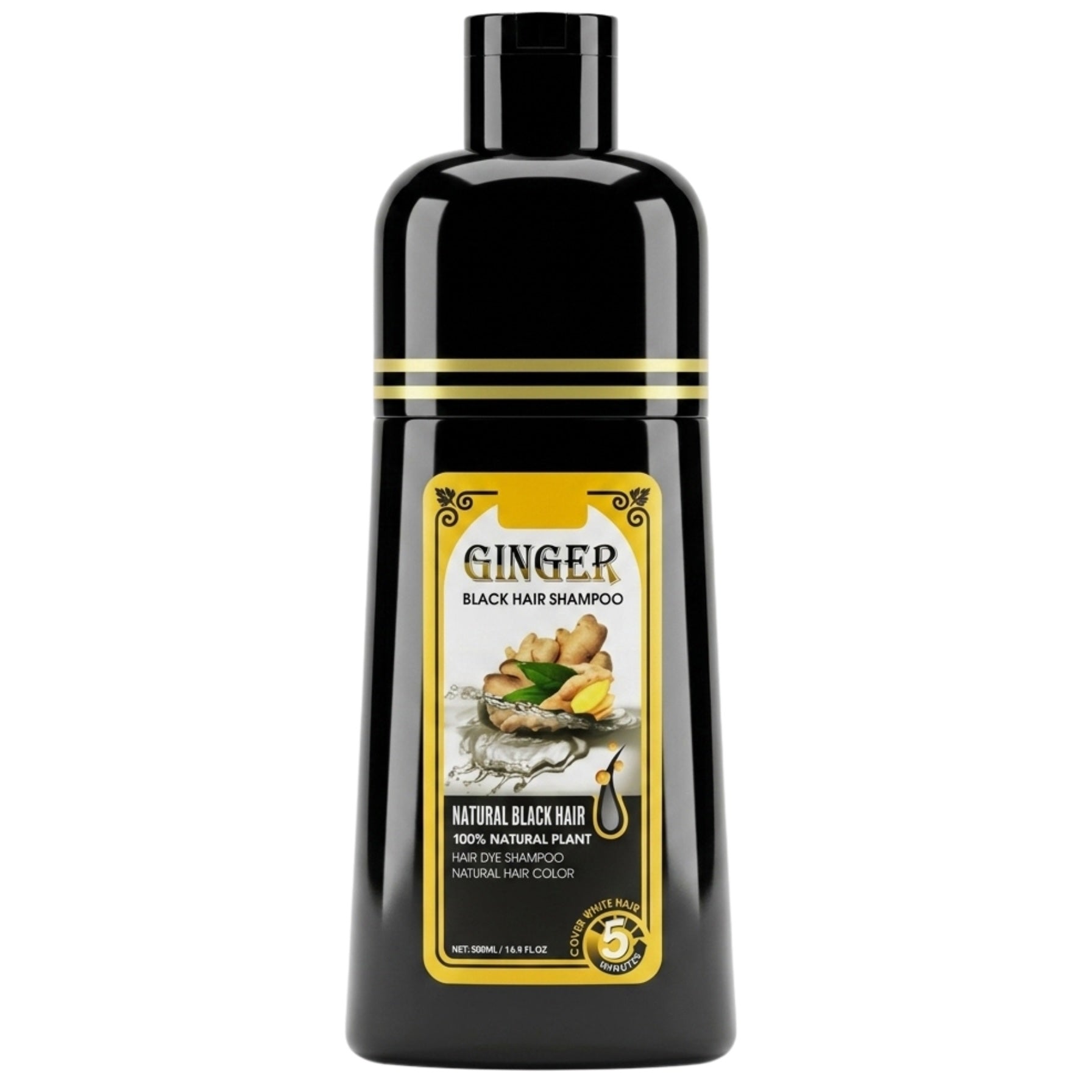 Sevich Ginger DIY Black Hair Dye Shampoo 500ml
