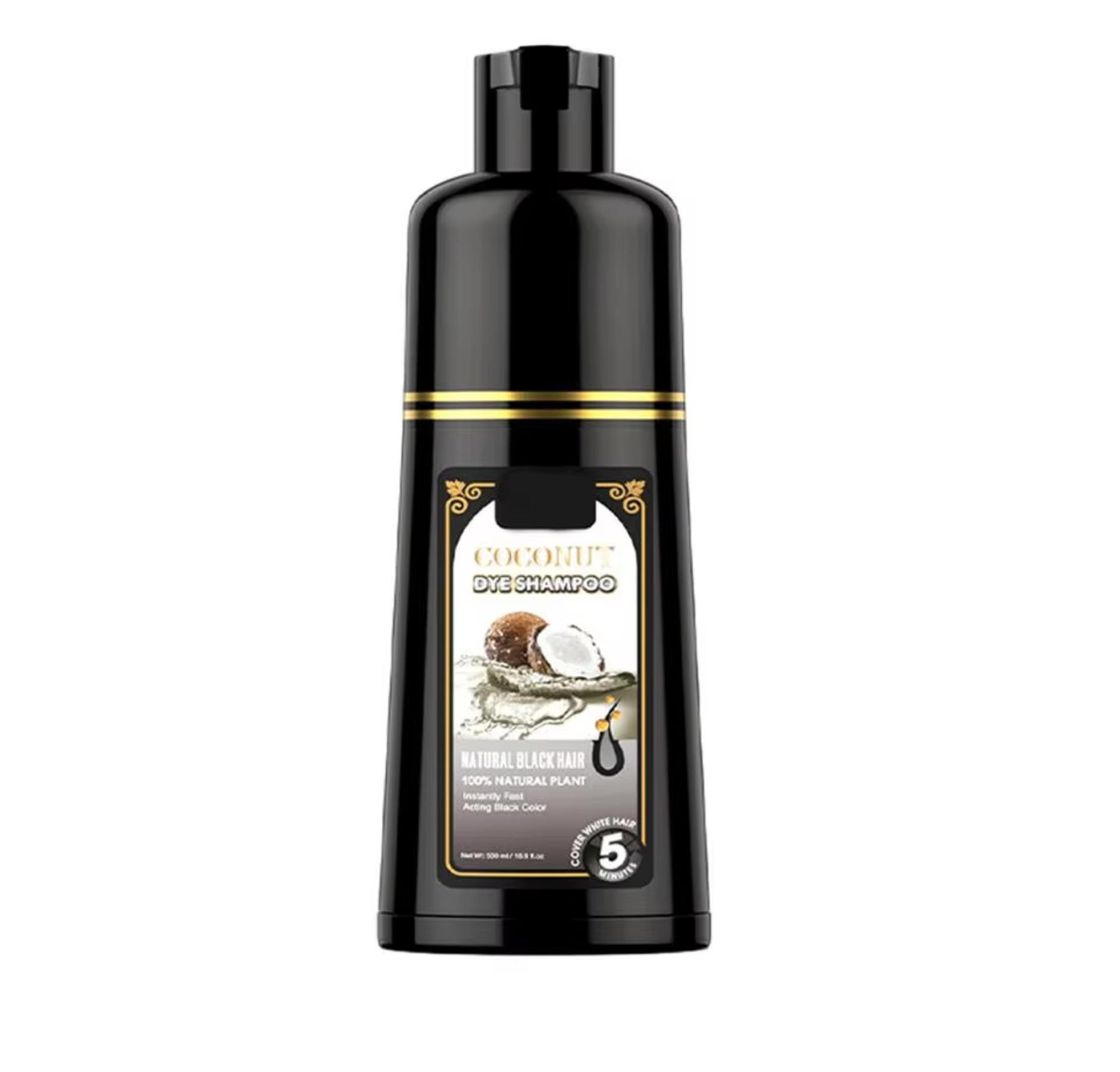 Sevich Natural Black Coconut Hair Dye Shampoo 500ml