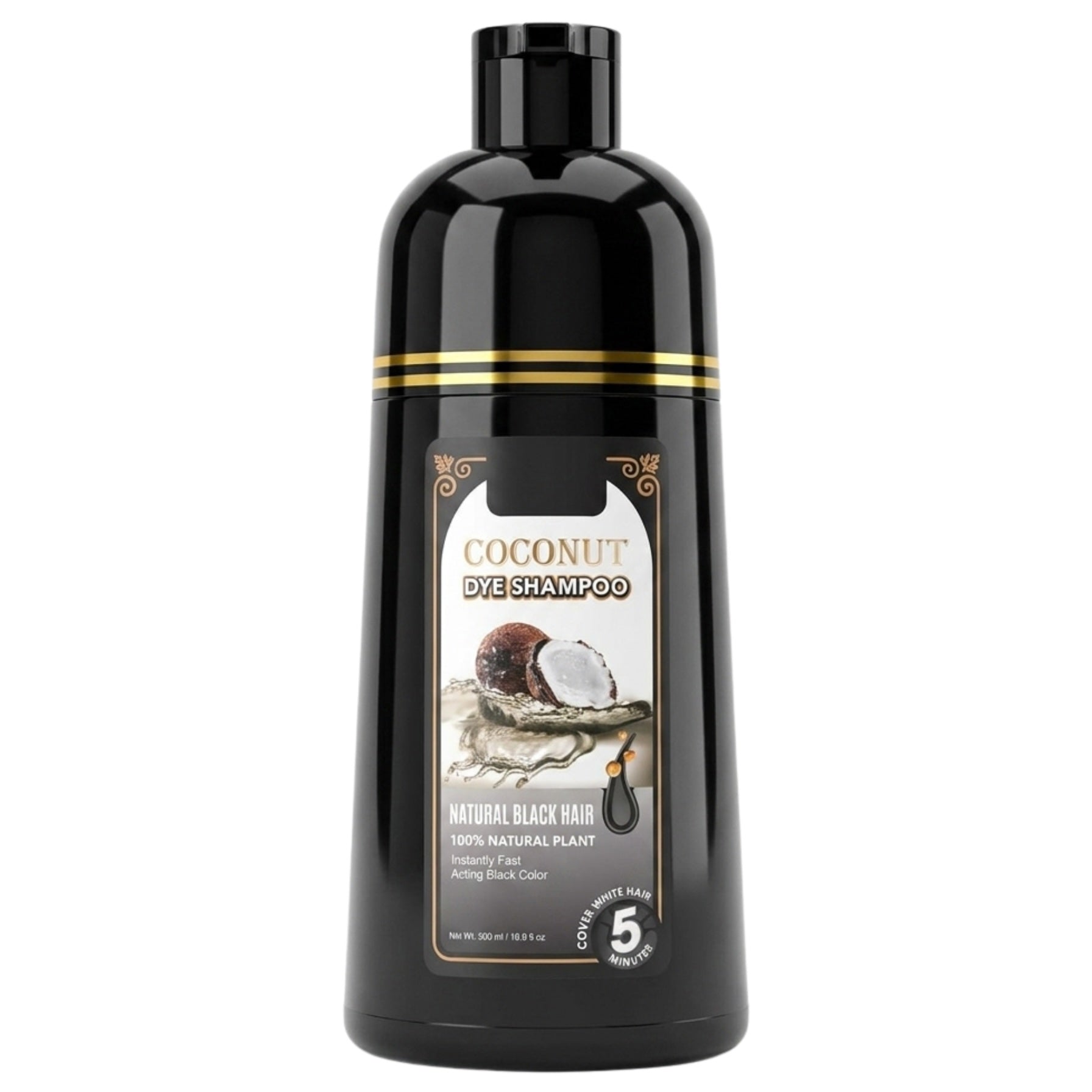 Sevich Natural Black DIY Coconut Hair Dye Shampoo 500ml