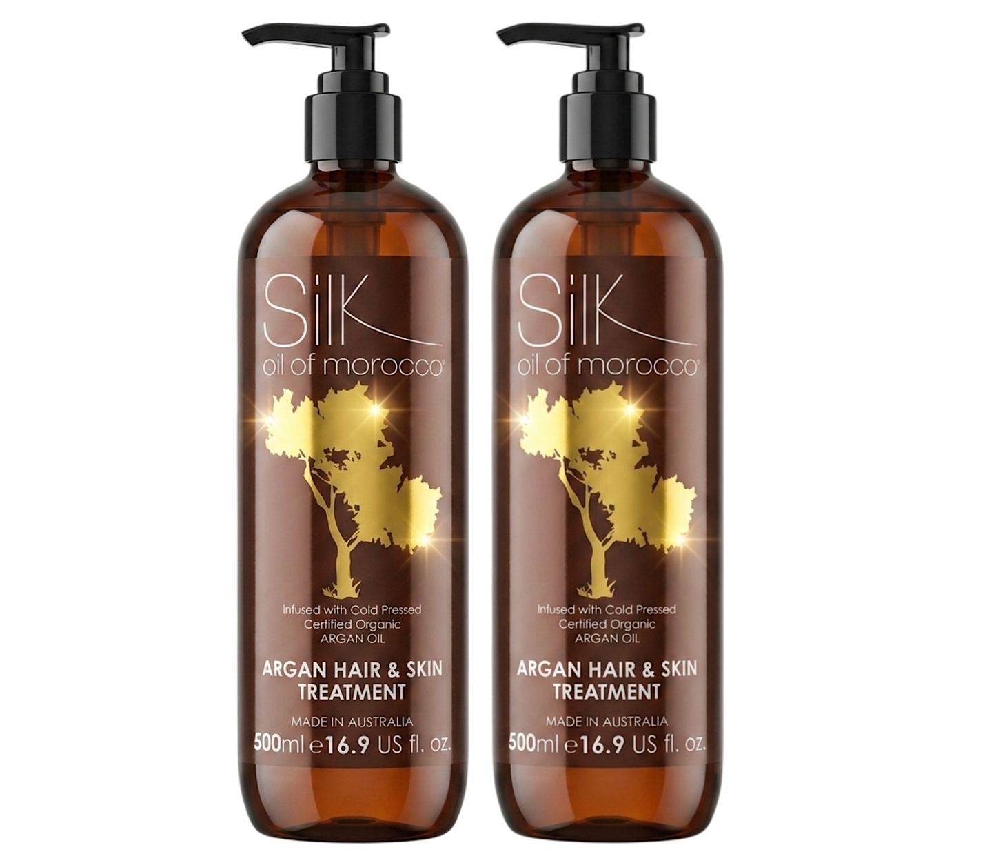 Silk Oil of Morocco Argan Hair & Skin Treatment 500ml (2pc)