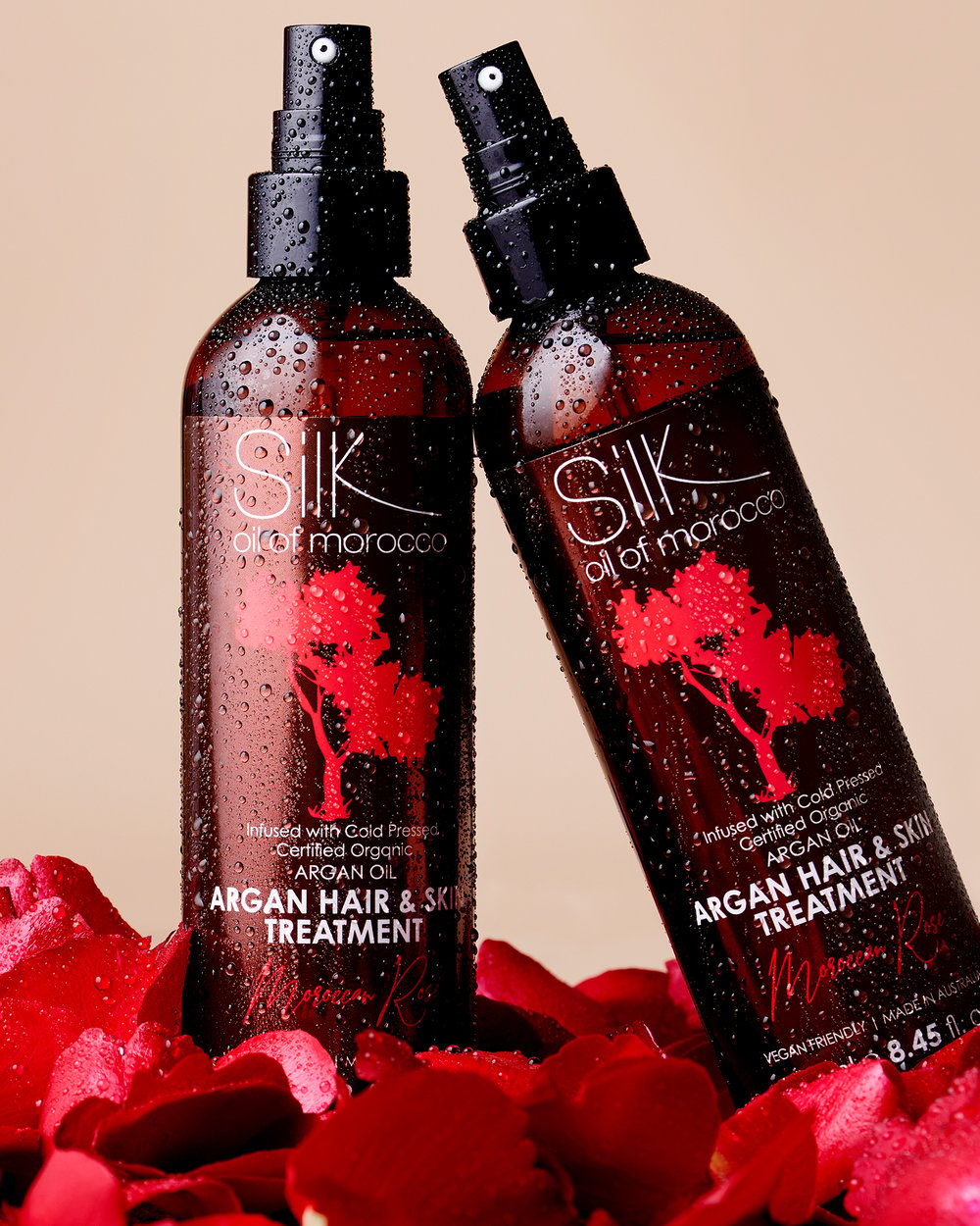 Silk Oil of Morocco Argan Hair & Skin Treatment Moroccan Rose 500ml