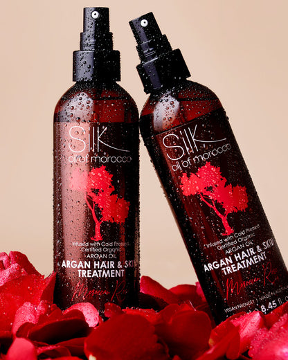 Silk Oil of Morocco Argan Hair & Skin Treatment Moroccan Rose 500ml