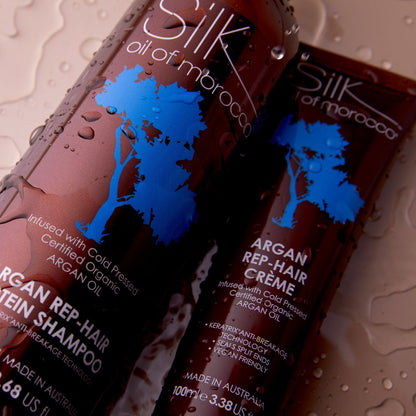 Silk Oil of Morocco Argan Rep Hair Protein Shampoo and Conditioner 1000ml