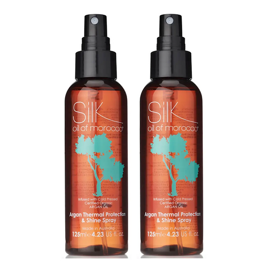 Silk Oil of Morocco Argan Thermal Protection and Shine Spray 125ml Duo