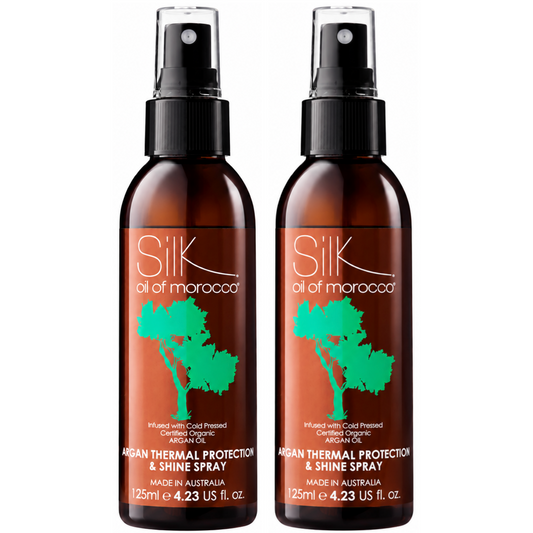 Silk Oil of Morocco Argan Thermal Protection and Shine Spray 125ml (2pc)
