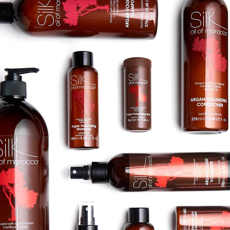 Silk Oil of Morocco Argan Volumizing Shampoo and Conditioner 375ml