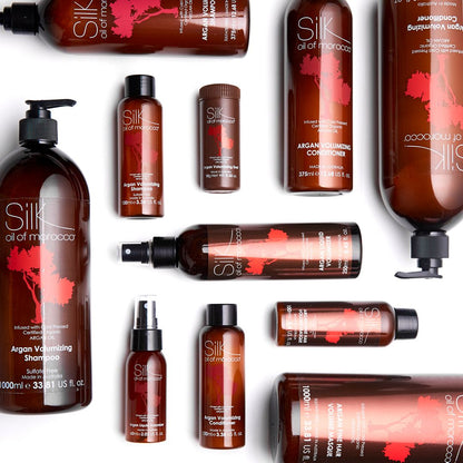 Silk Oil of Morocco Argan Volumizing Shampoo and Conditioner 1000ml