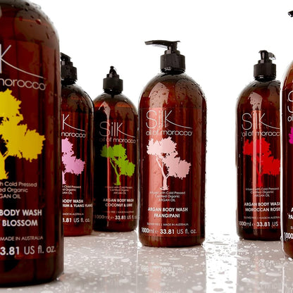 Silk Oil of Morocco Frangipani Argan Body Wash 1000ml