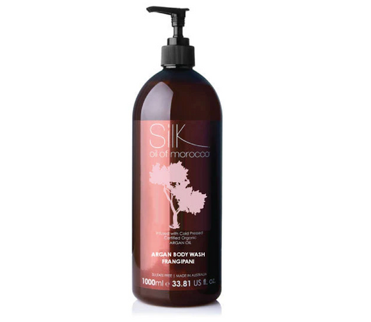 Silk Oil of Morocco Frangipani Argan Body Wash 1000ml