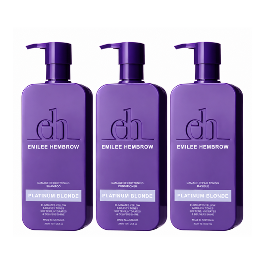 Silk Oil of Morocco Platinum Blonde Shampoo and Conditioner 300ml + Masque (3pc)