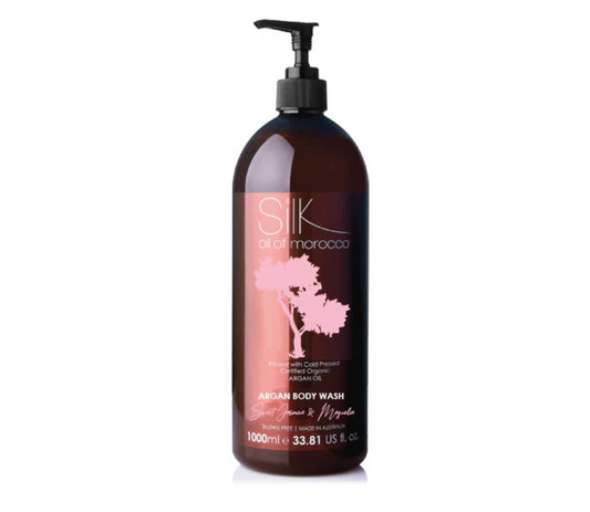 Silk Oil of Morocco Sweet Jasmine & Magnolia Argan Body Wash 1000ml