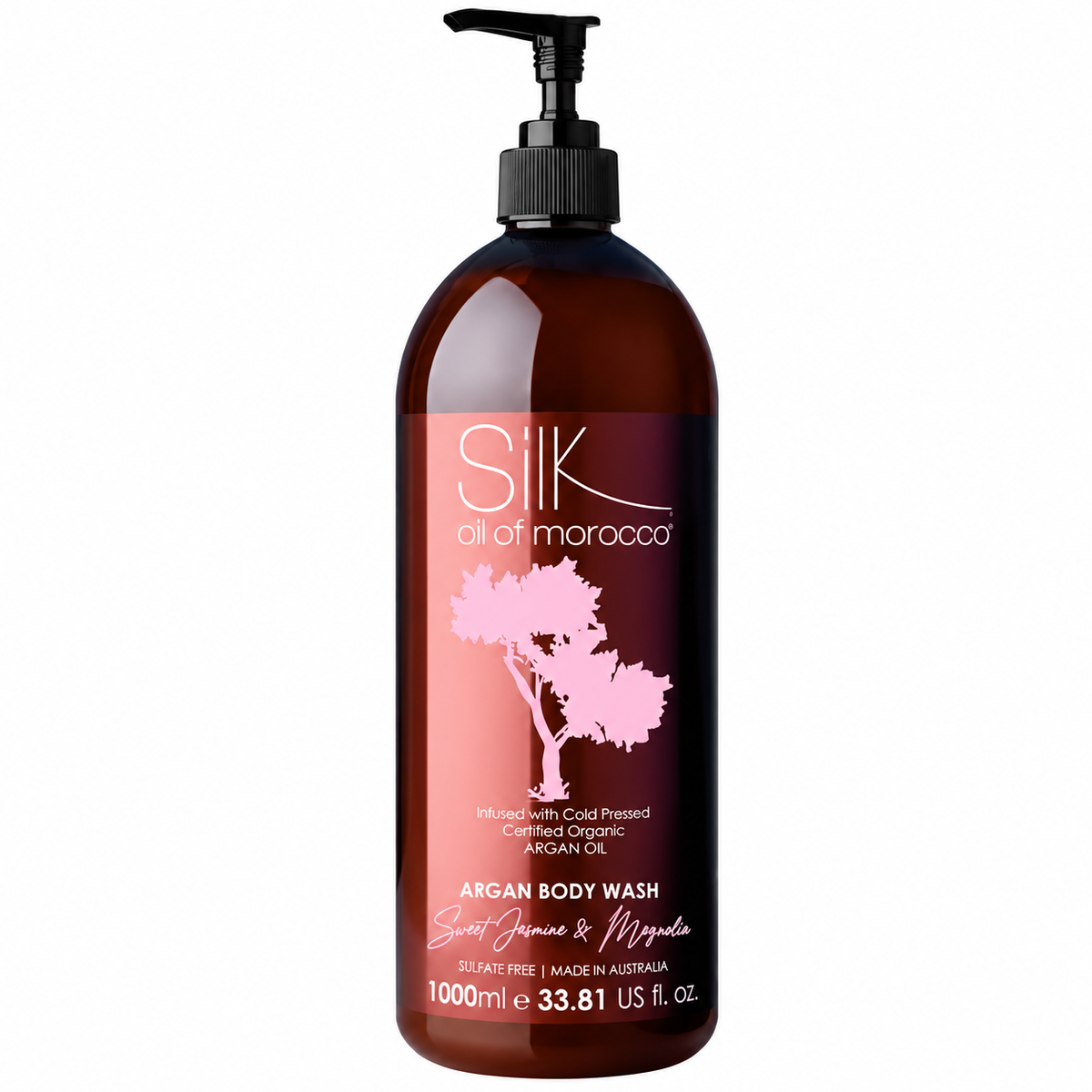 Silk Oil of Morocco Sweet Jasmine & Magnolia Argan Body Wash 1000ml