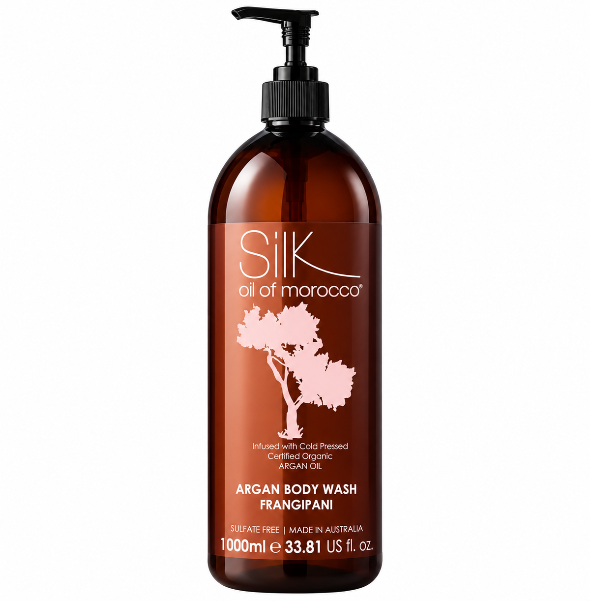 Silk Oil of Morocco Frangipani Argan Body Wash 1000ml