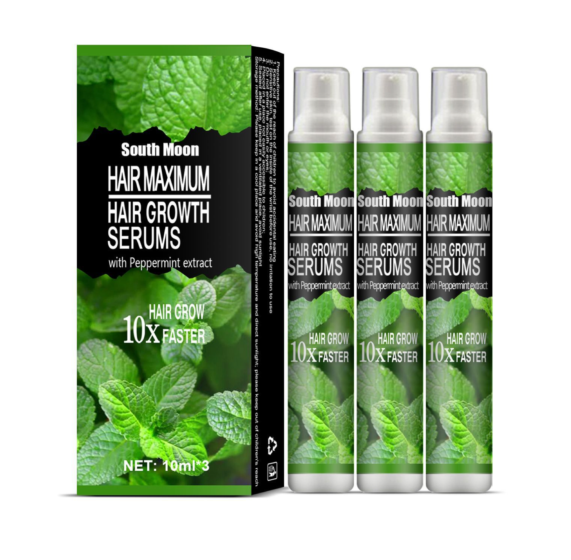 South Moon Hair Maximum Hair Growth Peppermint Serums Kit