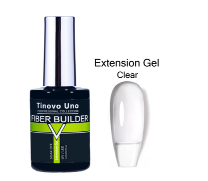 Tinovo Professional Nail Fiber Builder Extension Gel Clear 12ml