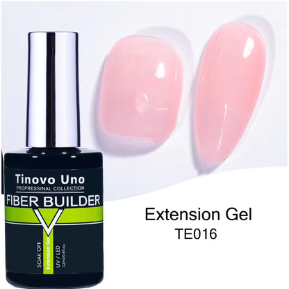 Tinovo Professional Nail Fiber Builder Extension Gel Clear 12ml