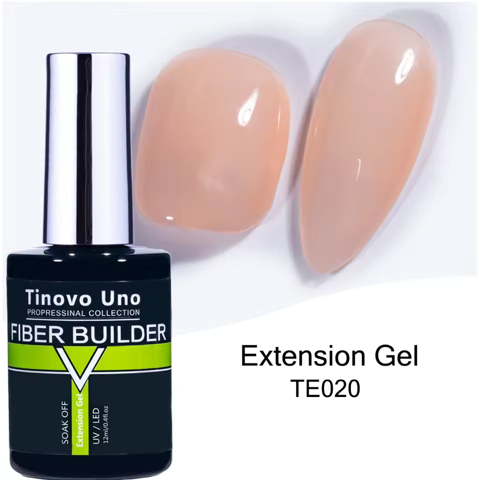 Tinovo Professional Nail Fiber Builder Extension Gel Clear 12ml