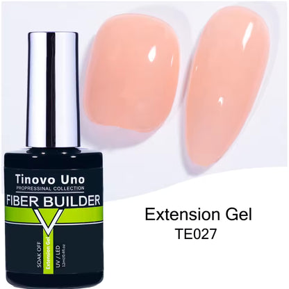 Tinovo Professional Nail Fiber Builder Extension Gel Clear 12ml