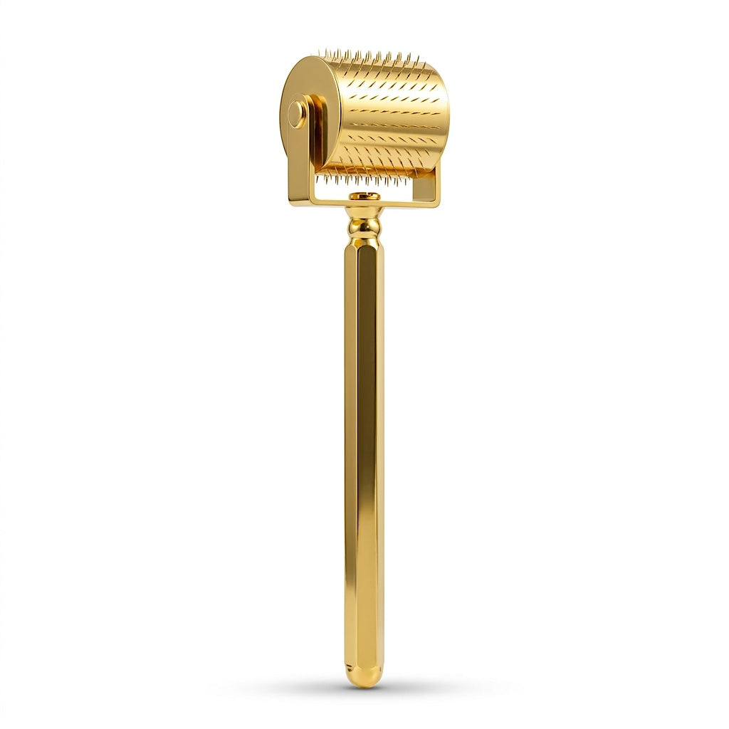 Titanium Gold Hair Growth Roller Microneedling Luxury For Hair and Skin