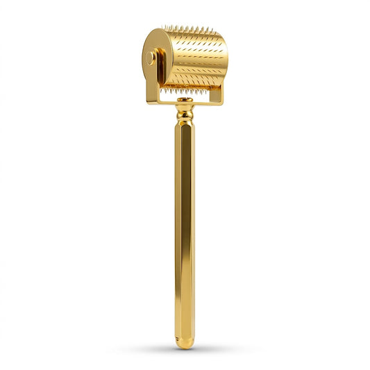 Titanium Gold Hair Growth Roller Microneedling Luxury For Hair and Skin