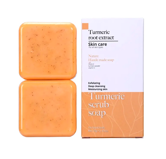 Turmeric Root Extract Hand Made Soap Scrub 70g (2pc)